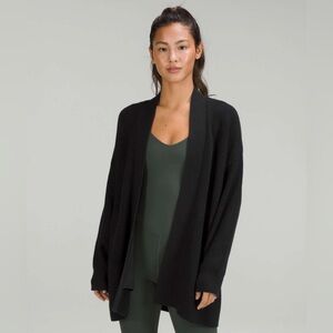 Lululemon Merino Wool-Blend Ribbed Long Wrap Sweater